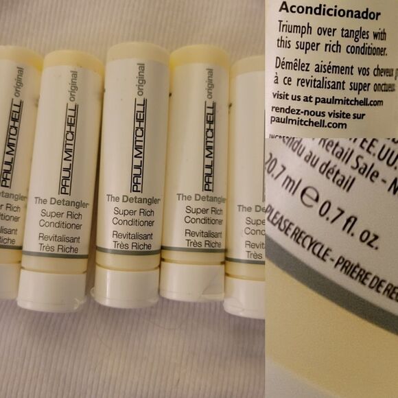 5 PAUL MITCHELL The Detangler rich conditioner color treated coarse hair travel - Picture 1 of 6
